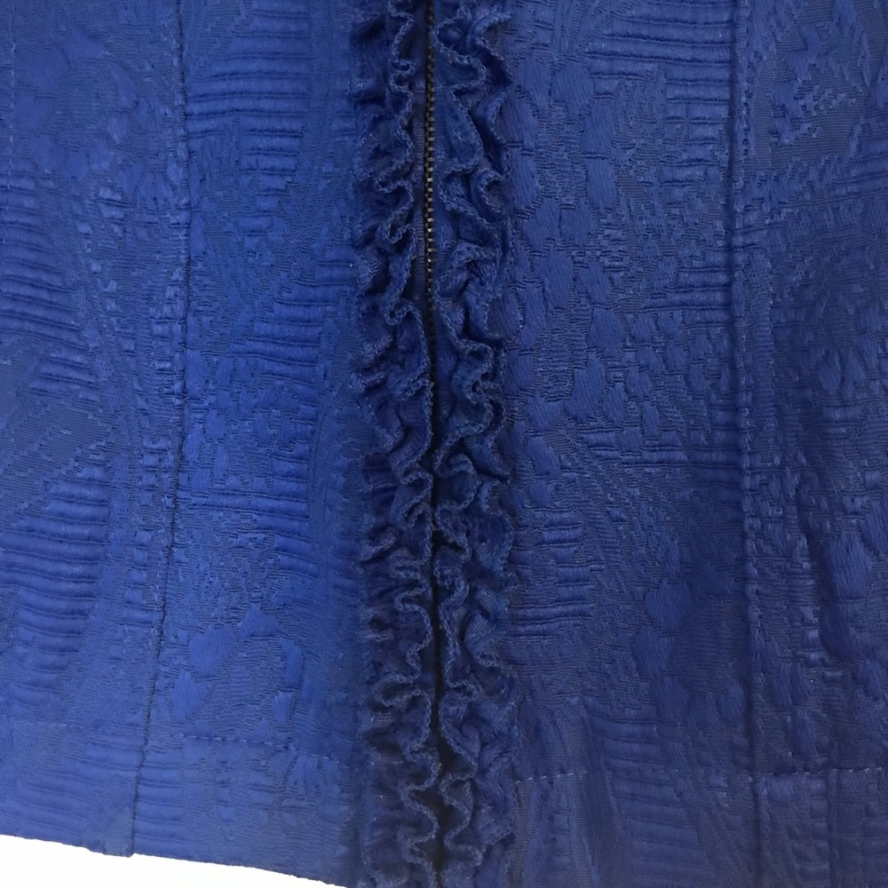 Ruby Rd Ruffled Brocade Cotton Blended Jacket 8 - Picture 2 of 8